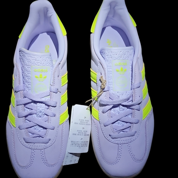 adidas Shoes - Adidas Women's Gazelle Indoor Silver Dawn/Solar Yellow/Gum